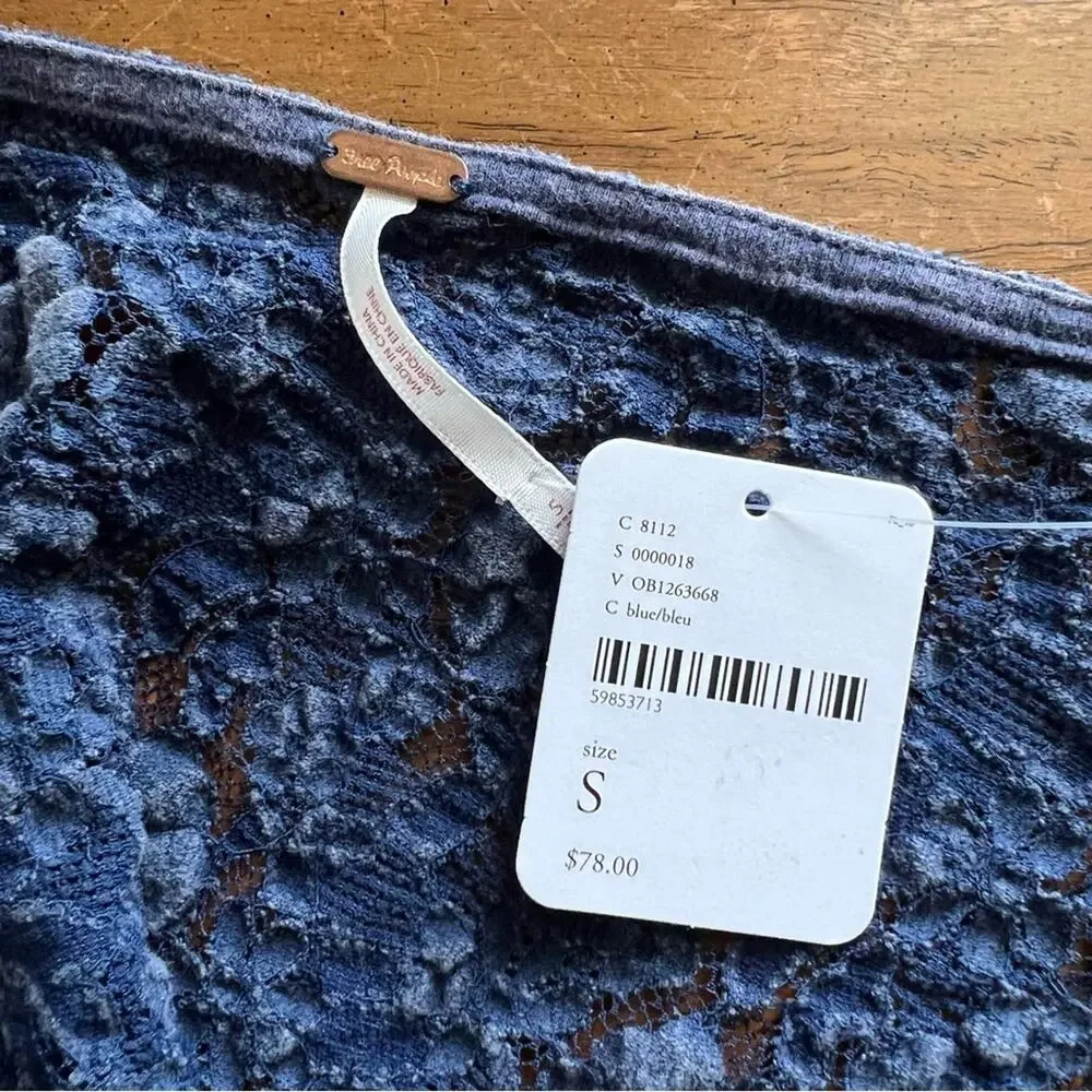 Free People Sweet Whisper Samantha Lace Top New With Tags
